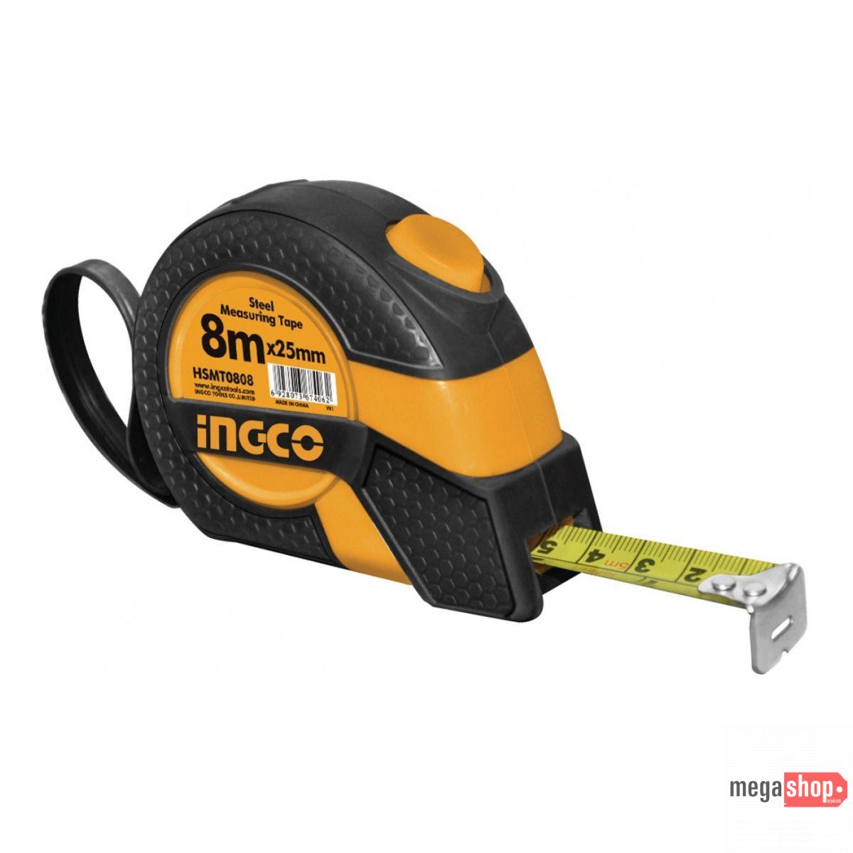 Ingco 8mx25mm Steel measuring tape HSMT0808 Ingco 8mx25mm Steel measuring tape HSMT0808