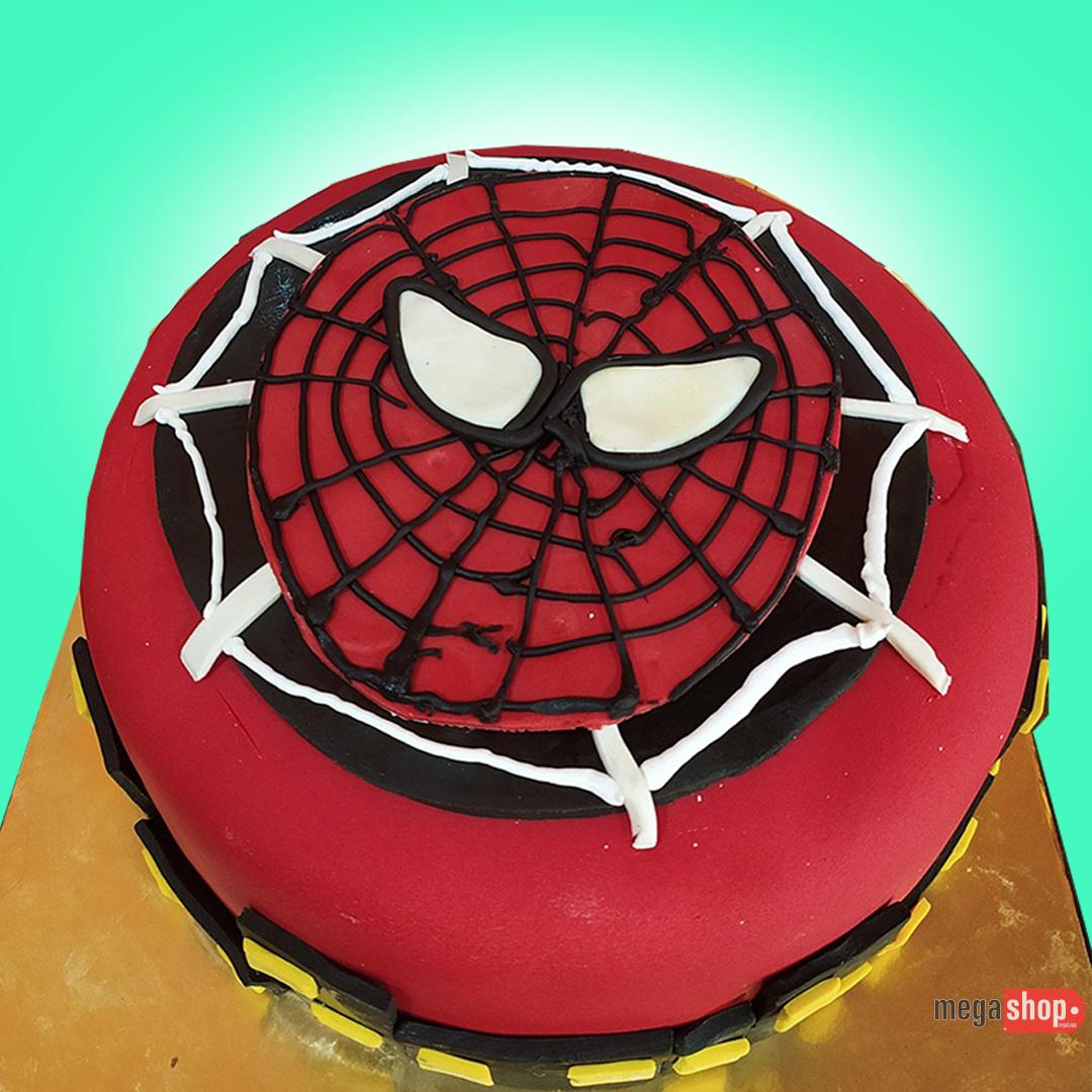 Spiderman Printed Cake Spiderman Printed Cake
