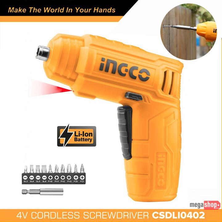 INGCO Lithium-Ion cordless screwdriver INGCO Lithium-Ion cordless screwdriver