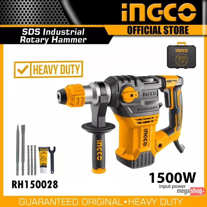 Ingco Rotary Hammer 1500W Single Button With Multiple Functions - RH150028 Ingco Rotary Hammer 1500W Single Button With Multiple Functions - RH150028