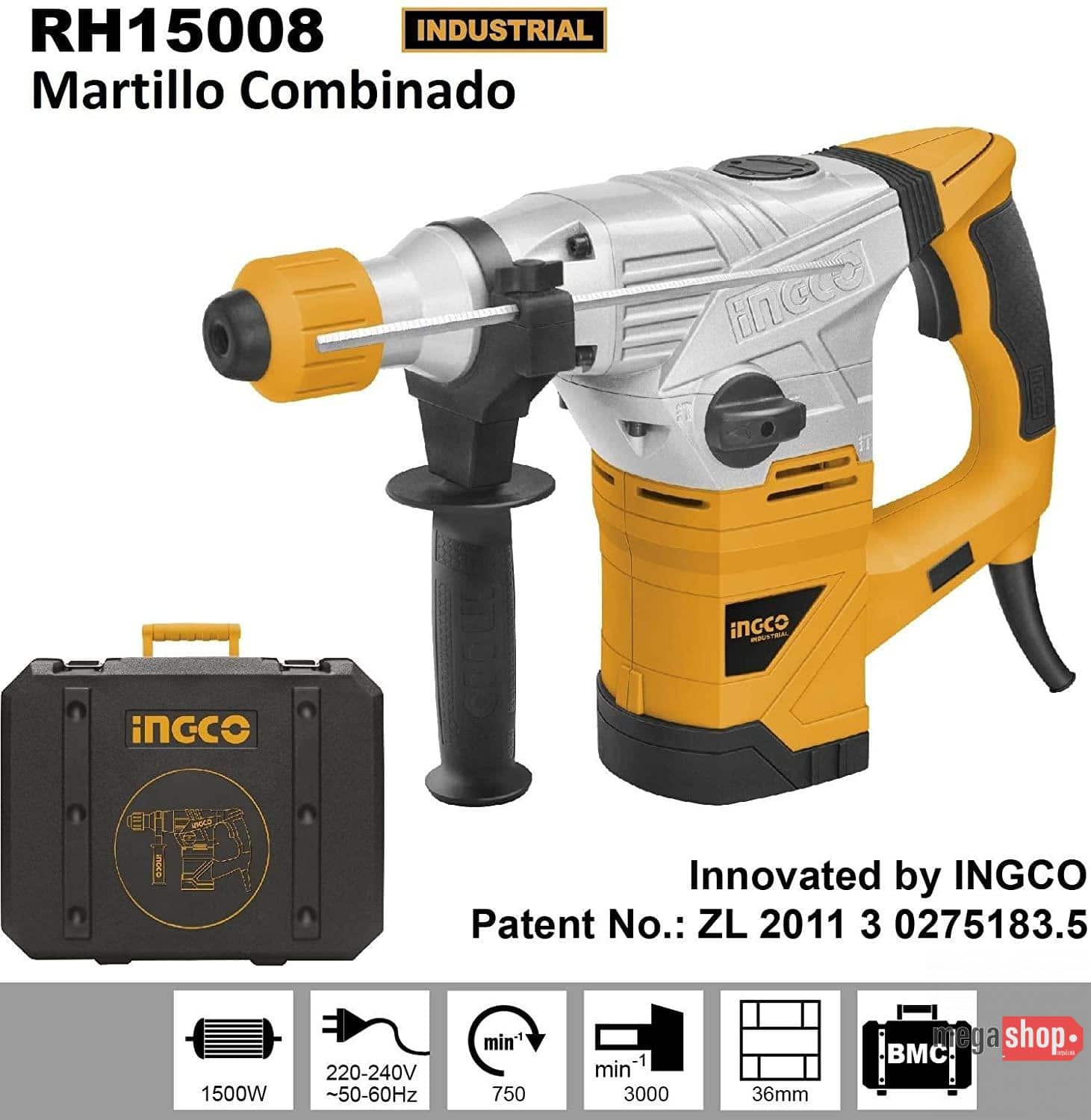 Ingco Rotary Hammer RH15008 Ingco Rotary Hammer RH15008