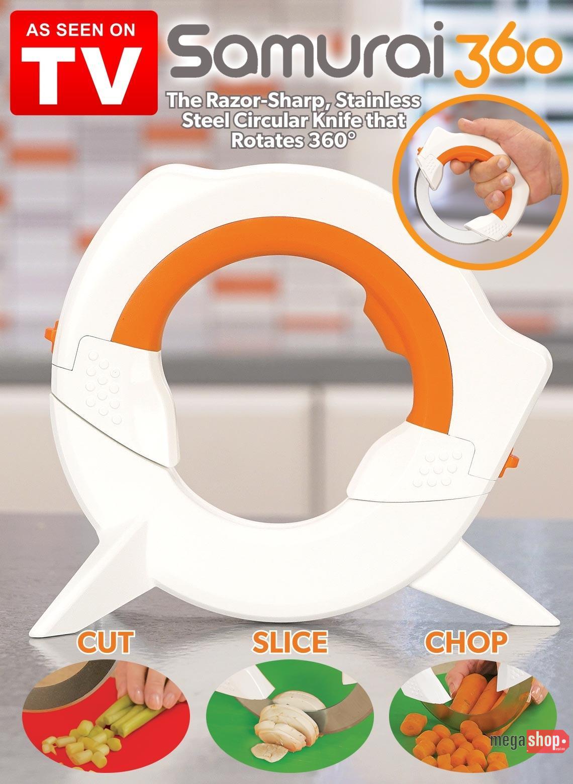 cd987f9048ca3f8550b6f7d45141a14f.jpg Dreamfarm Samurai 360 - Best Kitchen Knife Stainless - Image 1