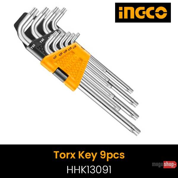 Ingco 9 Pcs Torx Key - HHK13091 Ingco 9 Pcs Torx Key - HHK13091