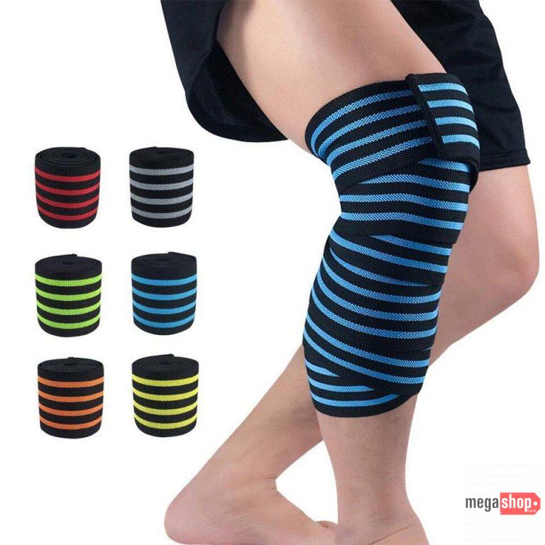 Knee Wraps Knee Guard for Weightlifting Squat Knee Brace Long Adjustable Knee Pad Straps for Compression