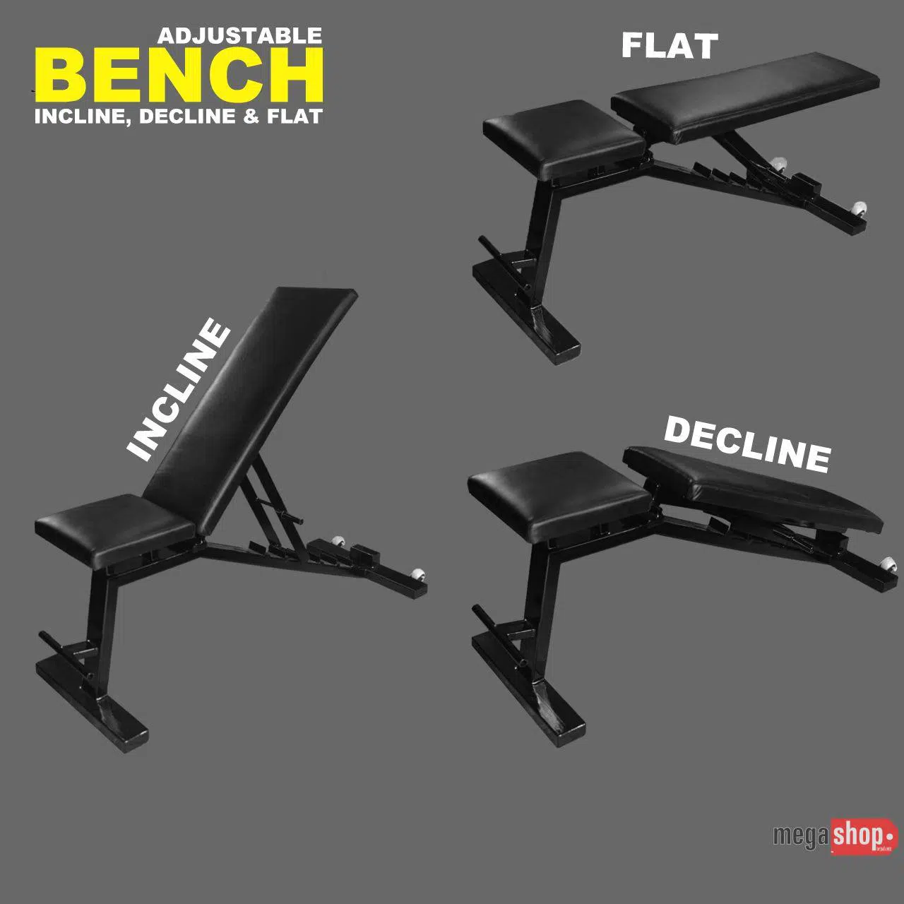 New20Bench-1633426848706.jpg Adjustable Weight Bench Full Body Workout Multi-Purpose Foldable Incline Decline Exercise Workout Bench for Home Gym - Image 1