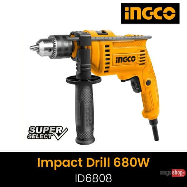 Ingco Impact Drill ID6808 - 680W - Hammer Function Ingco Impact Drill ID6808 - 680W - Hammer Function