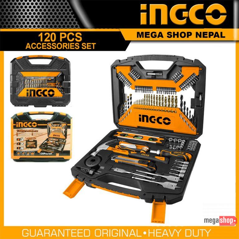 Ingco 120 Pcs Accessories Set - HKTAC011201