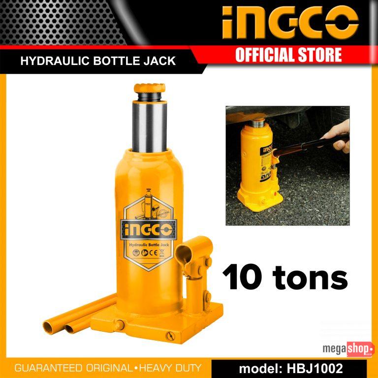 Ingco 10 Ton Hydraulic Bottle Jack Industrial HBJ1002