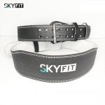 Sky Fit Gym Belt - Pure Leather Padded Weight Lifting Belt