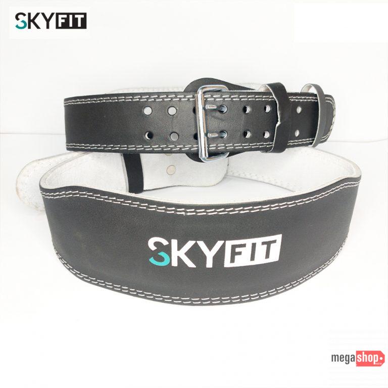 Sky Fit Gym Belt - Pure Leather Padded Weight Lifting Belt