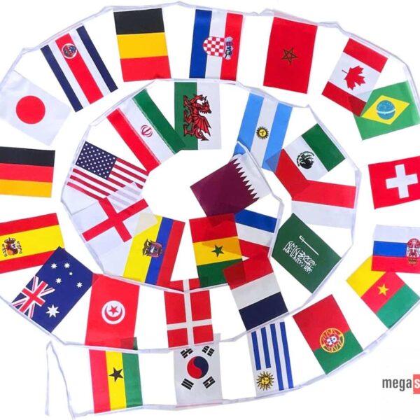 32 International Countries Clubs World Cup Flags 2022 Soccer