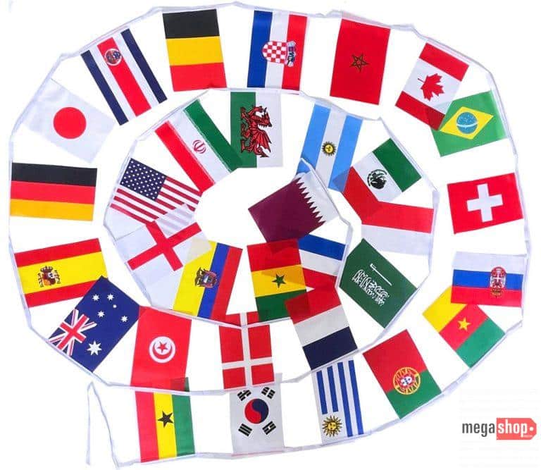 32 International Countries Clubs World Cup Flags 2022 Soccer