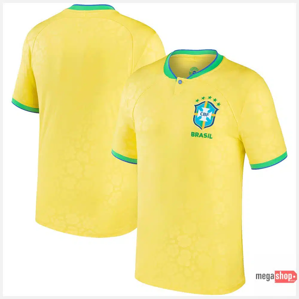 Brazil Home Jersey For Men World Cup 2022 Qatar
