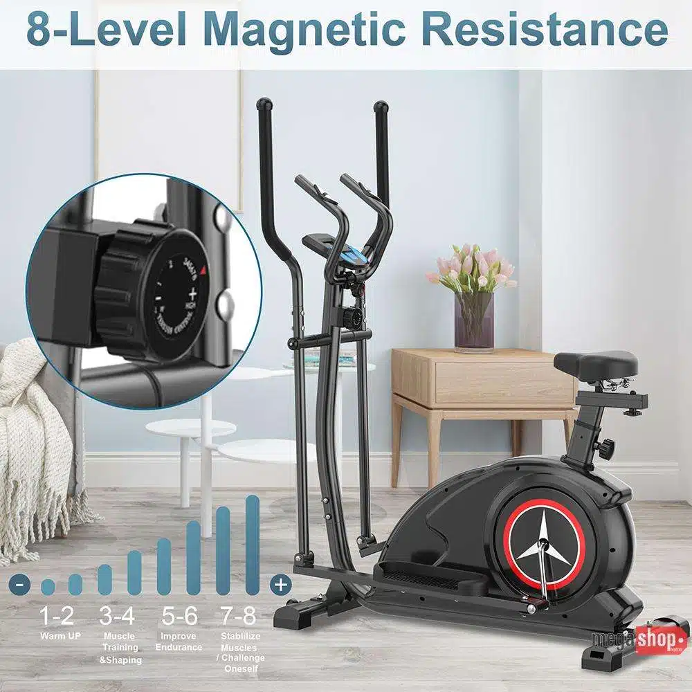 3 In 1 Elliptical Trainer with Adjustable Seat and Heart Rate Sensor 3 In 1 Elliptical Trainer with Adjustable Seat and Heart Rate Sensor